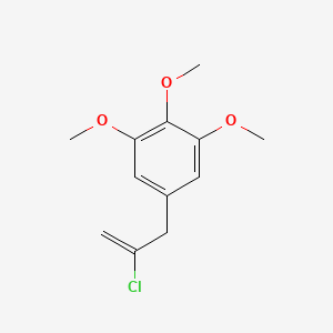 molecular formula C12H15ClO3 B3315379 2-Chloro-3-(3,4,5-trimethoxyphenyl)-1-propene CAS No. 951892-96-9