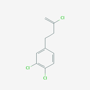 molecular formula C10H9Cl3 B3315389 2-Chloro-4-(3,4-dichlorophenyl)-1-butene CAS No. 951893-00-8