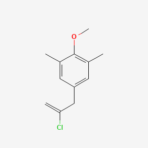 molecular formula C12H15ClO B3315412 2-Chloro-3-(3,5-dimethyl-4-methoxyphenyl)-1-propene CAS No. 951893-05-3