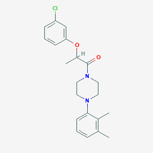 molecular formula C21H25ClN2O2 B331542 2-(3-Chlorophenoxy)-1-[4-(2,3-dimethylphenyl)piperazin-1-yl]propan-1-one 