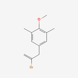 molecular formula C12H15BrO B3315425 2-Bromo-3-(3,5-dimethyl-4-methoxyphenyl)-1-propene CAS No. 951893-08-6