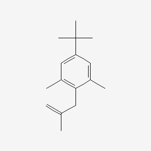 molecular formula C16H24 B3315451 3-(4-Tert-butyl-2,6-dimethylphenyl)-2-methyl-1-propene CAS No. 951893-17-7