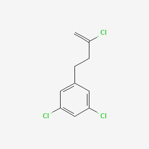 molecular formula C10H9Cl3 B3315457 2-Chloro-4-(3,5-dichlorophenyl)-1-butene CAS No. 951893-18-8