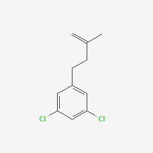 molecular formula C11H12Cl2 B3315484 4-(3,5-Dichlorophenyl)-2-methyl-1-butene CAS No. 951893-24-6