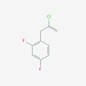 molecular formula C9H7ClF2 B3315514 2-氯-3-(2,4-二氟苯基)-1-丙烯 CAS No. 951893-36-0