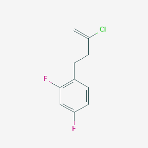 molecular formula C10H9ClF2 B3315524 2-Chloro-4-(2,4-difluorophenyl)-1-butene CAS No. 951893-40-6