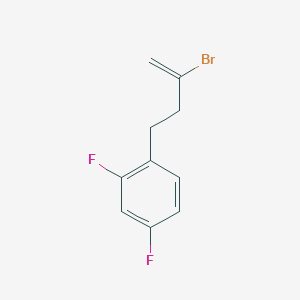 molecular formula C10H9BrF2 B3315534 2-Bromo-4-(2,4-difluorophenyl)-1-butene CAS No. 951893-48-4