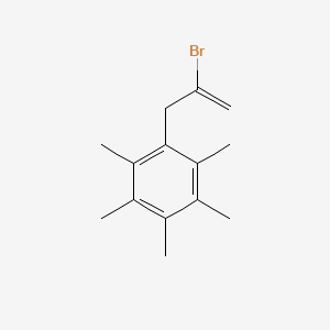 molecular formula C14H19B B3315551 2-Bromo-3-(2,3,4,5,6-pentamethylphenyl)-1-propene CAS No. 951893-58-6