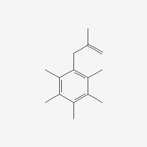 molecular formula C15H22 B3315559 2-Methyl-3-(2,3,4,5,6-pentamethylphenyl)-1-propene CAS No. 951893-61-1