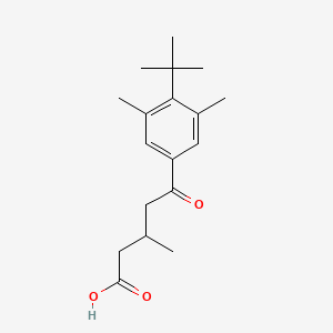 5-(4-Tert-butyl-3,5-dimethylphenyl)-3-methyl-5-oxovaleric acid