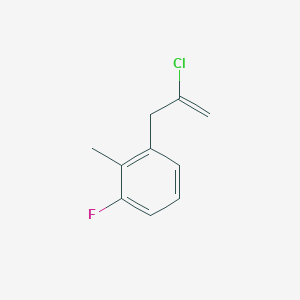 molecular formula C10H10ClF B3315578 2-Chloro-3-(3-fluoro-2-methylphenyl)-1-propene CAS No. 951893-67-7