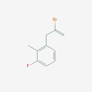 molecular formula C10H10BrF B3315582 2-Bromo-3-(3-fluoro-2-methylphenyl)-1-propene CAS No. 951893-70-2