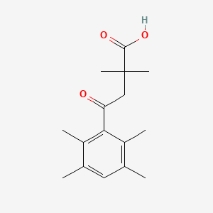 molecular formula C16H22O3 B3315583 2,2-Dimethyl-4-oxo-4-(2,3,5,6-tetramethylphenyl)butyric acid CAS No. 951893-71-3