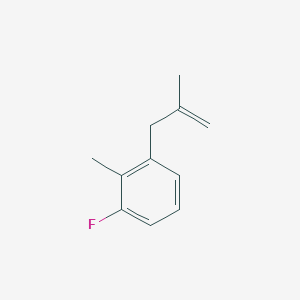 molecular formula C11H13F B3315587 3-(3-Fluoro-2-methylphenyl)-2-methyl-1-propene CAS No. 951893-73-5