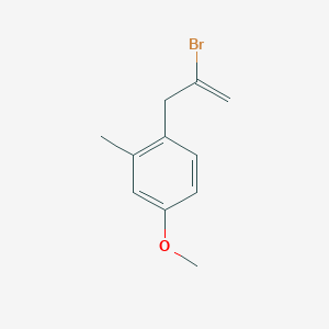 molecular formula C11H13BrO B3315627 2-Bromo-3-(4-methoxy-2-methylphenyl)-1-propene CAS No. 951893-91-7