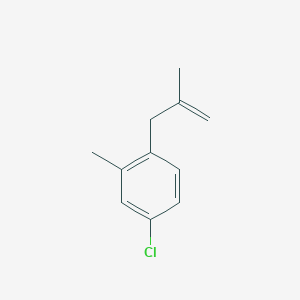 molecular formula C11H13Cl B3315637 3-(4-Chloro-2-methylphenyl)-2-methyl-1-propene CAS No. 951894-06-7