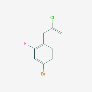 molecular formula C9H7BrClF B3315644 3-(4-溴-2-氟苯基)-2-氯-1-丙烯 CAS No. 951894-13-6
