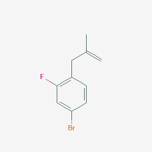 molecular formula C10H10BrF B3315657 3-(4-Bromo-2-fluorophenyl)-2-methyl-1-propene CAS No. 951894-19-2