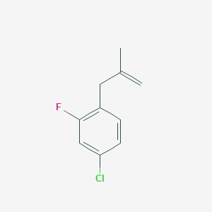 molecular formula C10H10ClF B3315674 3-(4-Chloro-2-fluorophenyl)-2-methyl-1-propene CAS No. 951894-35-2