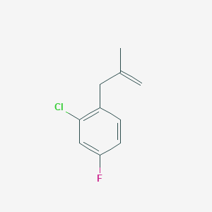 molecular formula C10H10ClF B3315701 3-(2-Chloro-4-fluorophenyl)-2-methyl-1-propene CAS No. 951894-45-4
