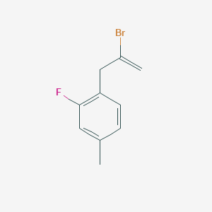 molecular formula C10H10BrF B3315711 2-Bromo-3-(2-fluoro-4-methylphenyl)-1-propene CAS No. 951894-54-5