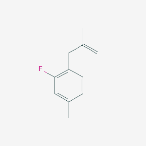 molecular formula C11H13F B3315718 3-(2-Fluoro-4-methylphenyl)-2-methyl-1-propene CAS No. 951894-57-8