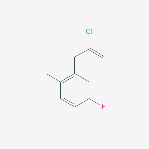 molecular formula C10H10ClF B3315726 2-Chloro-3-(5-fluoro-2-methylphenyl)-1-propene CAS No. 951894-63-6