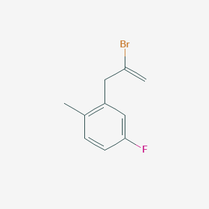 molecular formula C10H10BrF B3315732 2-Bromo-3-(5-fluoro-2-methylphenyl)-1-propene CAS No. 951894-66-9