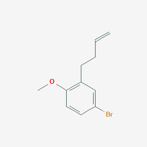 molecular formula C11H13BrO B3315761 4-(5-Bromo-2-methoxyphenyl)-1-butene CAS No. 951894-90-9