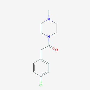 molecular formula C13H17ClN2O B331578 1-[(4-Chlorophenyl)acetyl]-4-methylpiperazine 