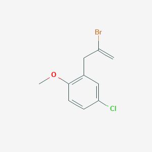 molecular formula C10H10BrClO B3315785 2-Bromo-3-(5-chloro-2-methoxyphenyl)-1-propene CAS No. 951895-05-9