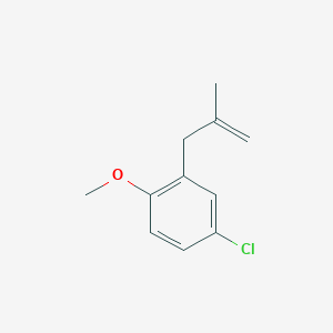 molecular formula C11H13ClO B3315787 3-(5-Chloro-2-methoxyphenyl)-2-methyl-1-propene CAS No. 951895-08-2