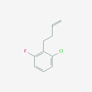 molecular formula C10H10ClF B3315788 4-(2-Chloro-6-fluorophenyl)-1-butene CAS No. 951895-11-7