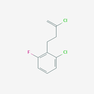 molecular formula C10H9Cl2F B3315791 2-Chloro-4-(2-chloro-6-fluorophenyl)-1-butene CAS No. 951895-14-0