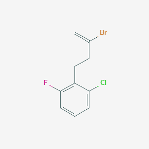 molecular formula C10H9BrClF B3315798 2-Bromo-4-(2-chloro-6-fluorophenyl)-1-butene CAS No. 951895-17-3