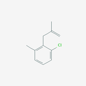 molecular formula C11H13Cl B3315817 3-(2-Chloro-6-methylphenyl)-2-methyl-1-propene CAS No. 951895-37-7