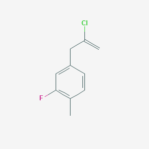 2-Chloro-3-(3-fluoro-4-methylphenyl)-1-propene