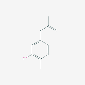 molecular formula C11H13F B3315820 3-(3-Fluoro-4-methylphenyl)-2-methyl-1-propene CAS No. 951895-44-6