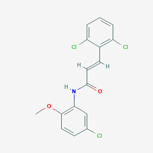 molecular formula C16H12Cl3NO2 B331595 N-(5-chloro-2-methoxyphenyl)-3-(2,6-dichlorophenyl)acrylamide 