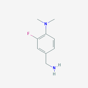 molecular formula C9H13FN2 B3316005 4-(氨甲基)-2-氟-N,N-二甲基苯胺 CAS No. 951907-17-8