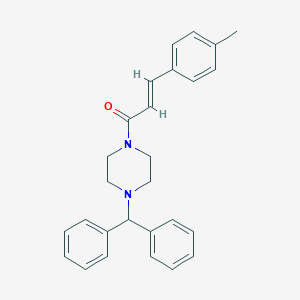 molecular formula C27H28N2O B331601 1-Benzhydryl-4-[3-(4-methylphenyl)acryloyl]piperazine 