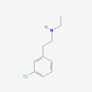 molecular formula C10H14ClN B3316013 2-(3-chlorophenyl)-N-ethylethanamine CAS No. 951912-42-8