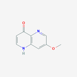 molecular formula C9H8N2O2 B3316022 7-Methoxy-1H-[1,5]naphthyridin-4-one CAS No. 952059-71-1