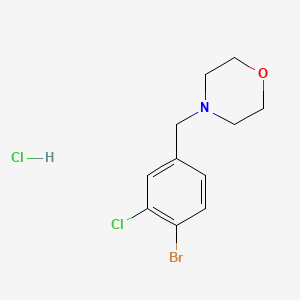 4-[(4-Bromo-3-chlorophenyl)methyl]-morpholine hydrochloride