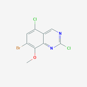 molecular formula C9H5BrCl2N2O B3316156 7-Bromo-2,5-dichloro-8-methoxyquinazoline CAS No. 953039-88-8