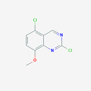molecular formula C9H6Cl2N2O B3316158 2,5-Dichloro-8-methoxyquinazoline CAS No. 953040-09-0
