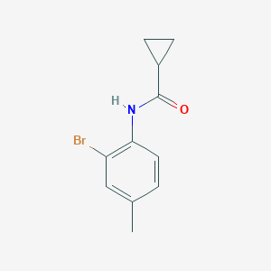 molecular formula C11H12BrNO B331618 N-(2-bromo-4-methylphenyl)cyclopropanecarboxamide 