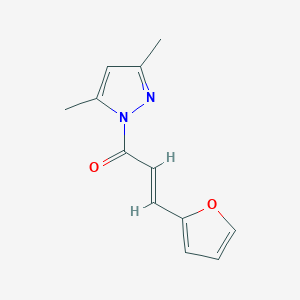 molecular formula C12H12N2O2 B331619 1-[3-(2-furyl)acryloyl]-3,5-dimethyl-1H-pyrazole 