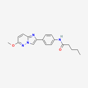 N-(4-(6-methoxyimidazo[1,2-b]pyridazin-2-yl)phenyl)pentanamide