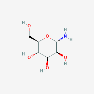 molecular formula C6H13NO5 B3316236 (2S,3S,4S,5S,6R)-2-Amino-6-(hydroxymethyl)tetrahydro-2H-pyran-3,4,5-triol CAS No. 95343-86-5